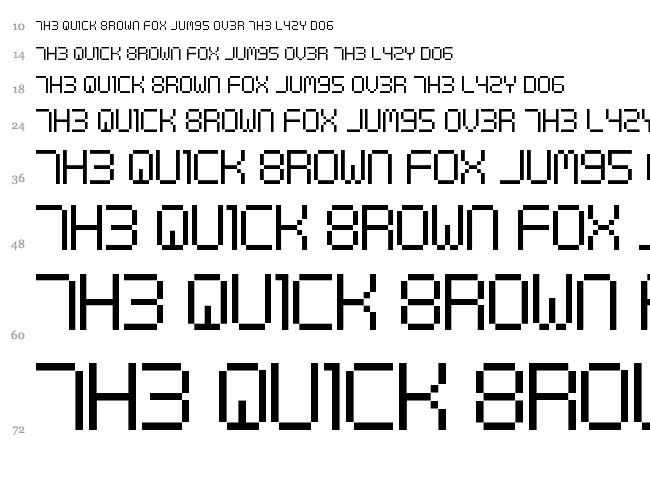 Digital cognitive font waterfall
